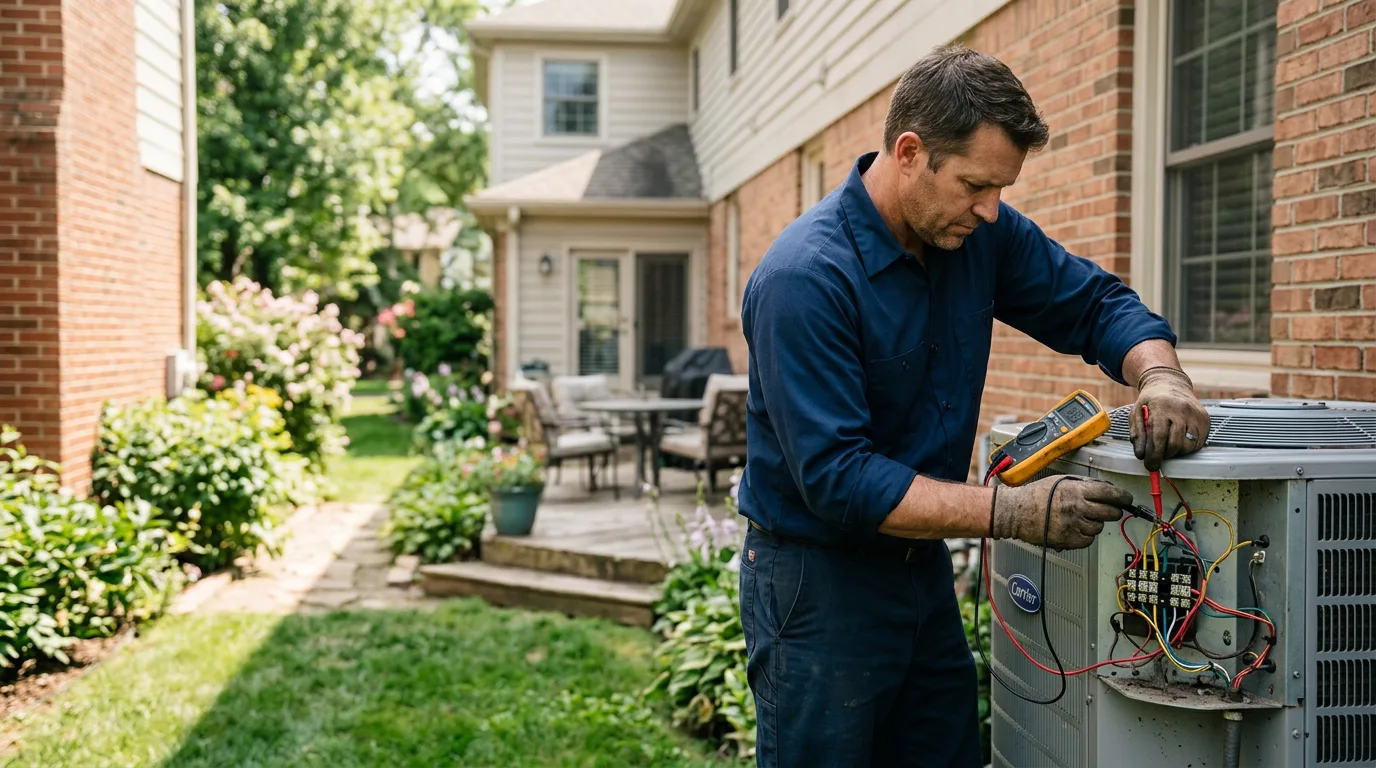 HVAC technician working near Avalon, WI